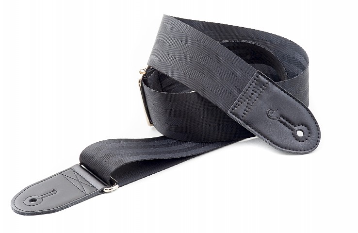 Model SEATBELT BASIC BLACK 5cm wide, high quality, synthetic and skinless, vegan